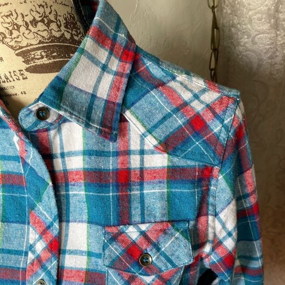 Rqqba Flannel Shirt Women’s Size Medium - Picture 5 of 9
